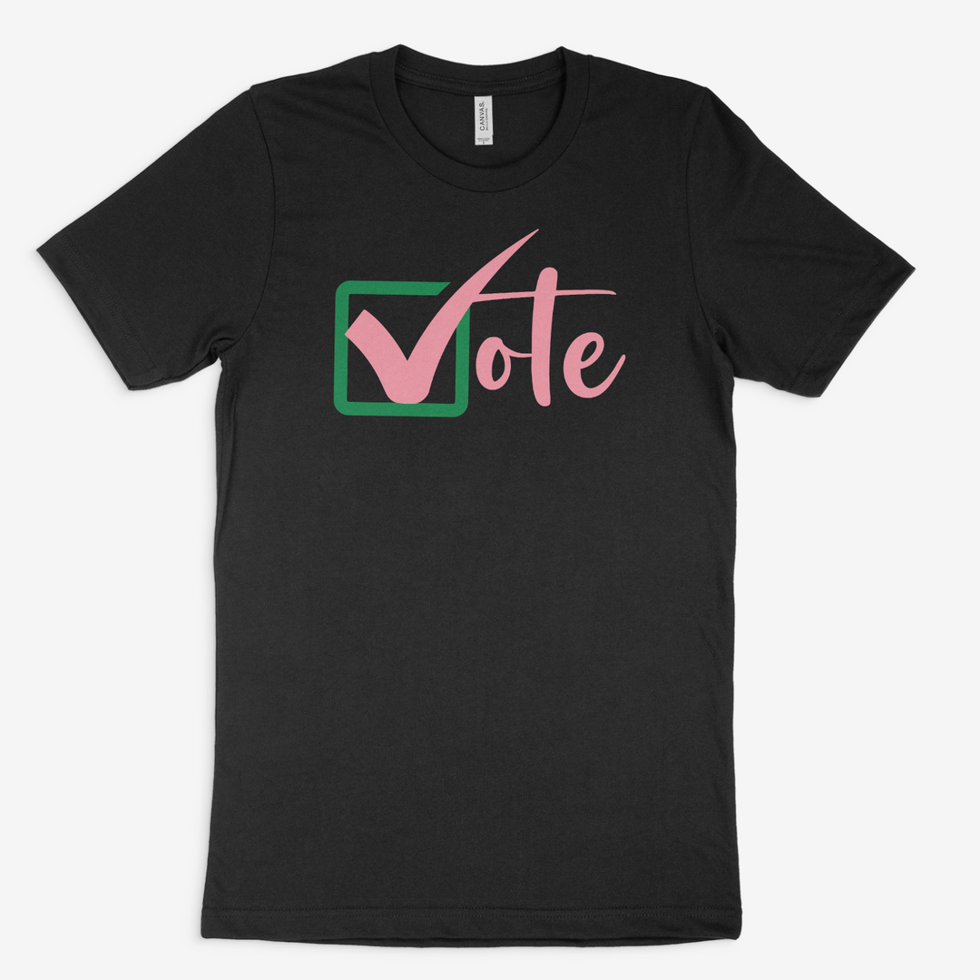 Pink and Green Vote T-Shirt