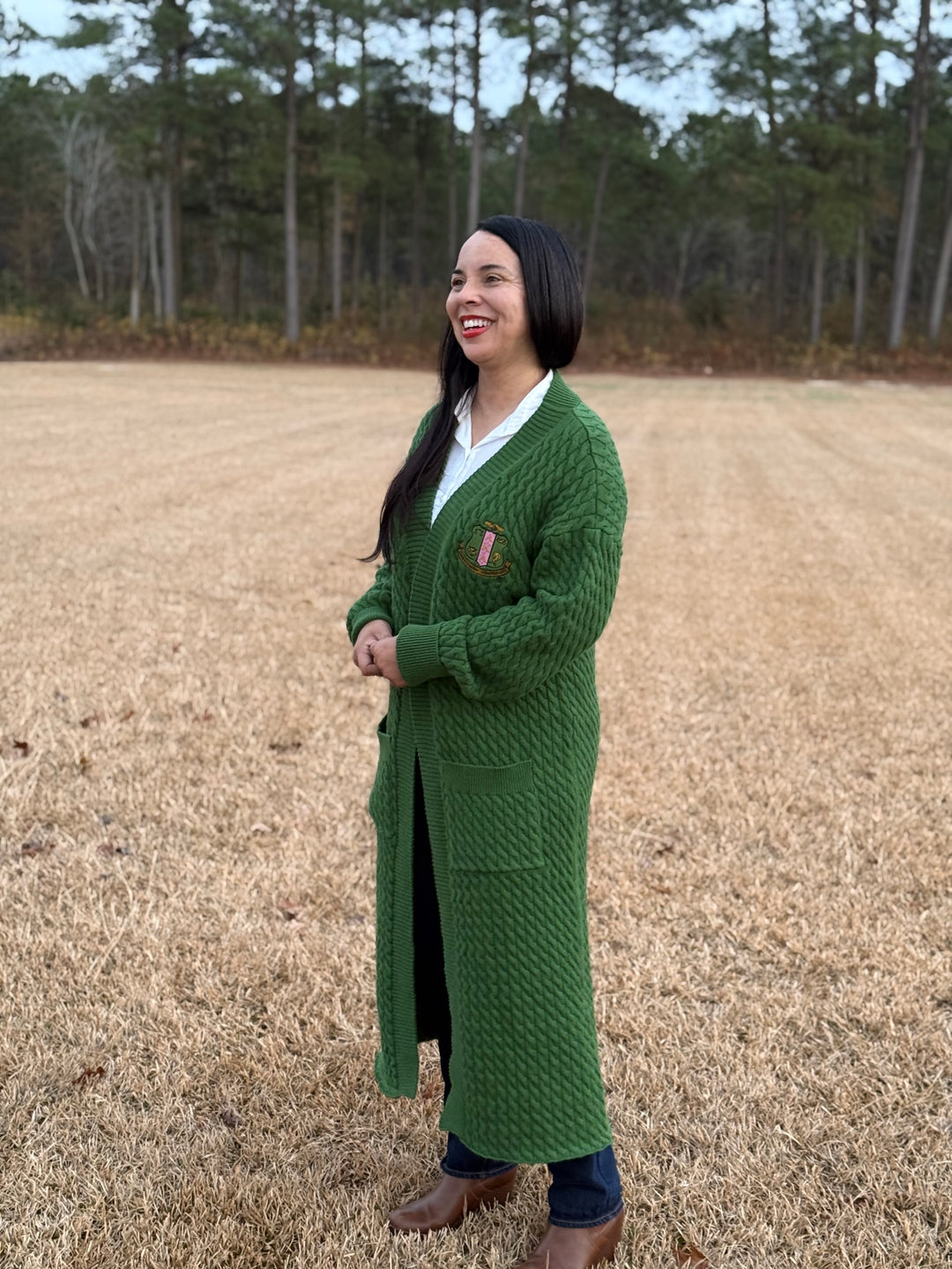 Green Oversized AKA Cardigan