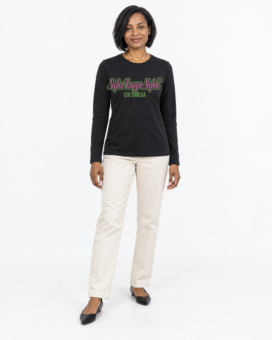
AKA® Chapter Glitter Tee